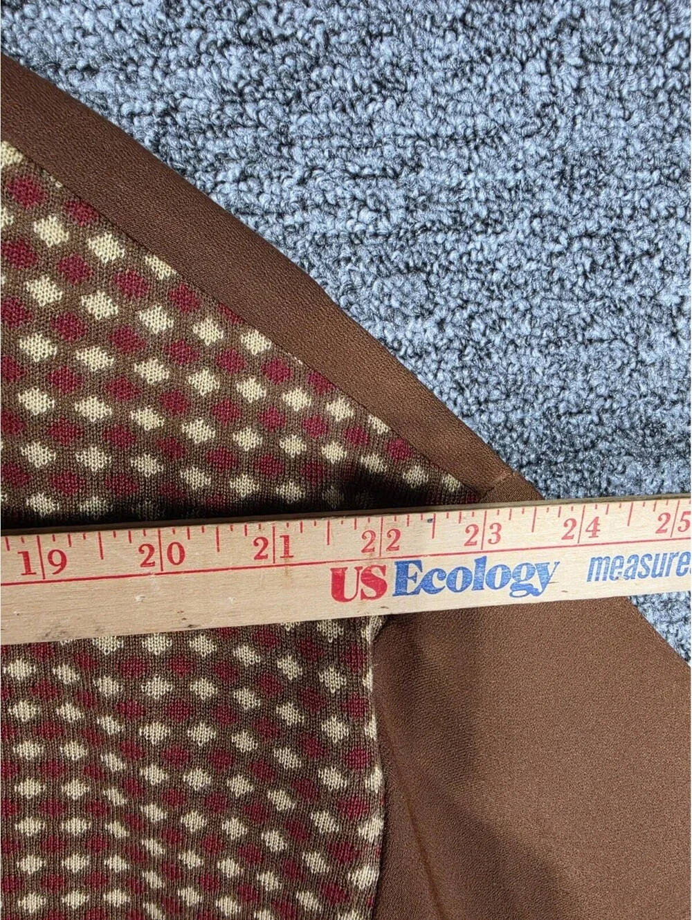 Vintage Michael Irvin Collection Cardigan Sweater XXL Brown Geometric Button